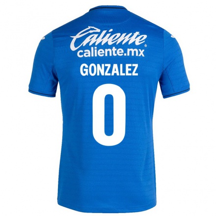 Férfi Labdarúgás Alejandro Gonzalez #0 Sötétkék Hazai Jersey 2021/22 Mez Póló Ing