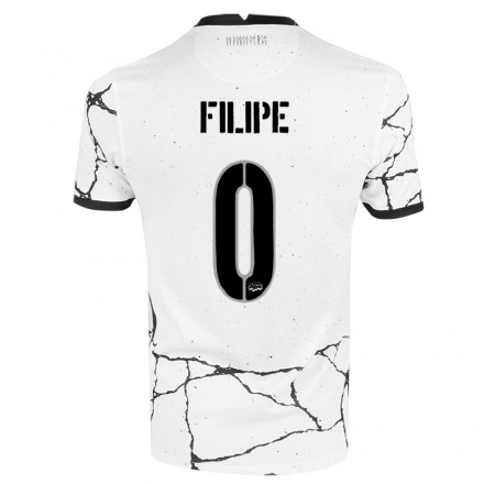 Férfi Labdarúgás Filipe #0 Fehér Hazai Jersey 2021/22 Mez Póló Ing