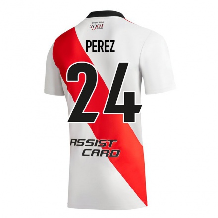 Férfi Labdarúgás Enzo Perez #24 Fehér Hazai Jersey 2021/22 Mez Póló Ing