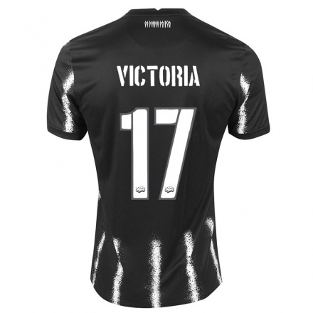 Férfi Labdarúgás Victoria #17 Fekete Idegenbeli Jersey 2021/22 Mez Póló Ing