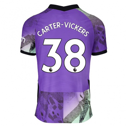 Férfi Labdarúgás Cameron Carter-Vickers #38 Ibolya Számú Jersey 2021/22 Mez Póló Ing