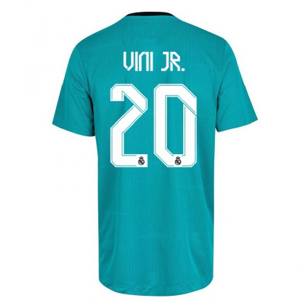 Férfi Labdarúgás Vinicius Junior #20 Világos Zöld Számú Jersey 2021/22 Mez Póló Ing