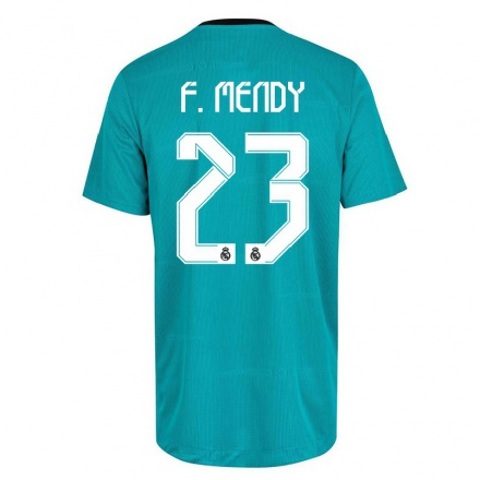 Férfi Labdarúgás Ferland Mendy #23 Világos Zöld Számú Jersey 2021/22 Mez Póló Ing