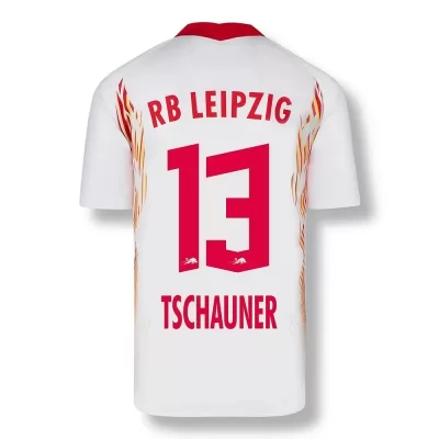 Férfi Labdarúgás Philipp Tschauner #13 Hazai Piros Fehér Mez 2020/21 Póló Ing
