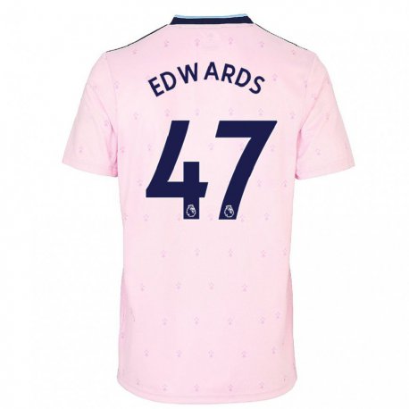 Kandiny Gyermek Khayon Edwards #47 Rózsaszín Sötétkék Harmadik Számú Jersey 2022/23 Mez Póló Ing