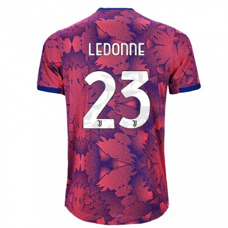 Kandiny Férfi Nicolo Ledonne #23 Rózsa Piros Kék Harmadik Számú Jersey 2022/23 Mez Póló Ing