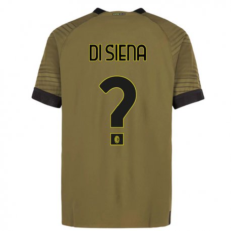 Kandiny Férfi Andrea Di Siena #0 Sötétzöld Fekete Harmadik Számú Jersey 2022/23 Mez Póló Ing