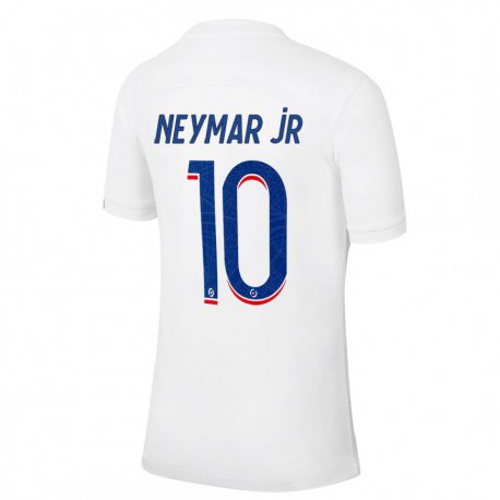 Kandiny Férfi Neymar #10 Fehér Kék Harmadik Számú Jersey 2022/23 Mez Póló Ing
