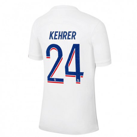 Kandiny Férfi Thilo Kehrer #24 Fehér Kék Harmadik Számú Jersey 2022/23 Mez Póló Ing