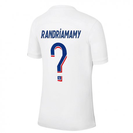 Kandiny Férfi Mathyas Randriamamy #0 Fehér Kék Harmadik Számú Jersey 2022/23 Mez Póló Ing