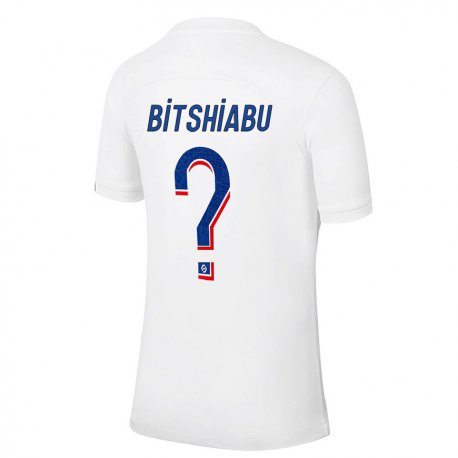 Kandiny Férfi El Chadaille Bitshiabu #0 Fehér Kék Harmadik Számú Jersey 2022/23 Mez Póló Ing