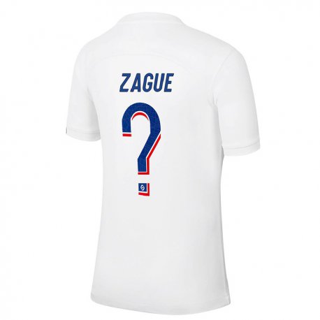 Kandiny Férfi Yoram Zague #0 Fehér Kék Harmadik Számú Jersey 2022/23 Mez Póló Ing