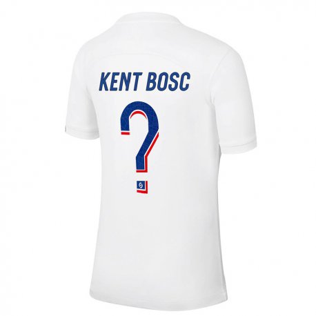 Kandiny Férfi Lou Kent Bosc #0 Fehér Kék Harmadik Számú Jersey 2022/23 Mez Póló Ing