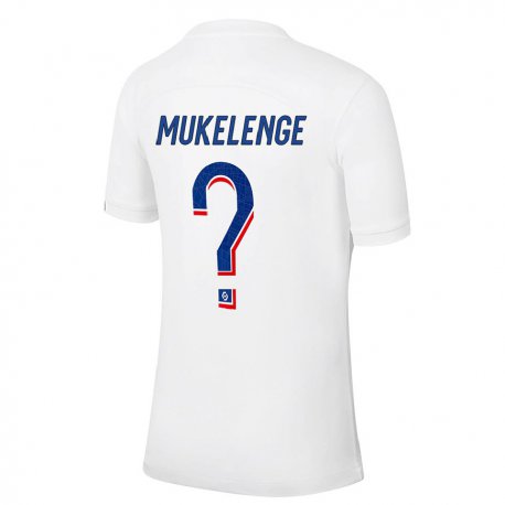 Kandiny Férfi Christ Mukelenge #0 Fehér Kék Harmadik Számú Jersey 2022/23 Mez Póló Ing
