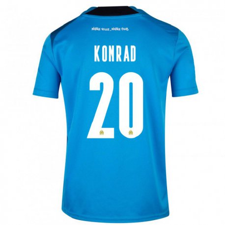 Kandiny Férfi Konrad De La Fuente #20 Sötétkék Fehér Harmadik Számú Jersey 2022/23 Mez Póló Ing