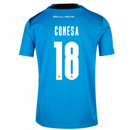 Kandiny Férfi Anna Conesa #18 Sötétkék Fehér Harmadik Számú Jersey 2022/23 Mez Póló Ing