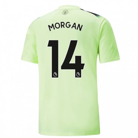 Kandiny Férfi Esme Morgan #14 Zöld Sötétszürke Harmadik Számú Jersey 2022/23 Mez Póló Ing