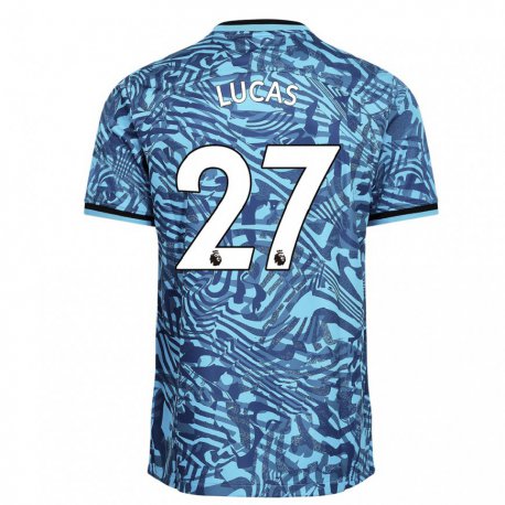 Kandiny Férfi Lucas Moura #27 Kék Sötétkék Harmadik Számú Jersey 2022/23 Mez Póló Ing