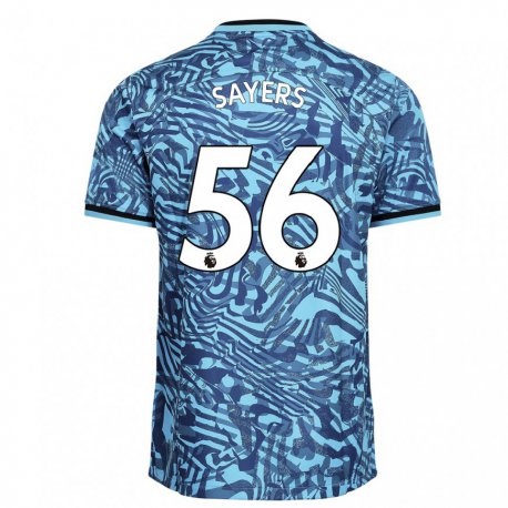 Kandiny Férfi Charlie Sayers #56 Kék Sötétkék Harmadik Számú Jersey 2022/23 Mez Póló Ing