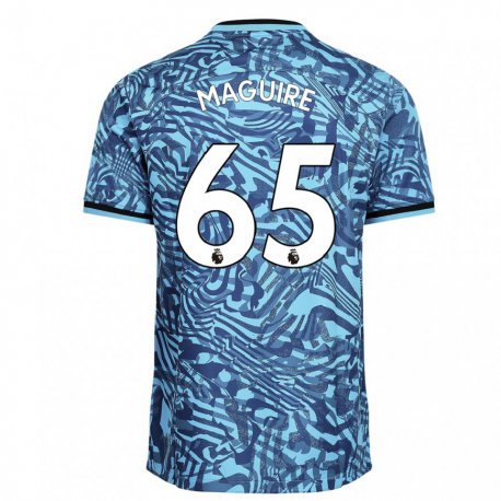 Kandiny Férfi Aaron Maguire #65 Kék Sötétkék Harmadik Számú Jersey 2022/23 Mez Póló Ing