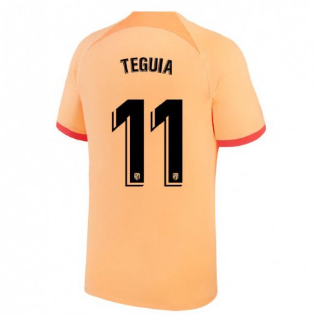 Kandiny Női Cedric Teguia #11 Világos Narancs Harmadik Számú Jersey 2022/23 Mez Póló Ing