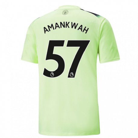 Kandiny Női Yeboah Amankwah #57 Zöld Sötétszürke Harmadik Számú Jersey 2022/23 Mez Póló Ing