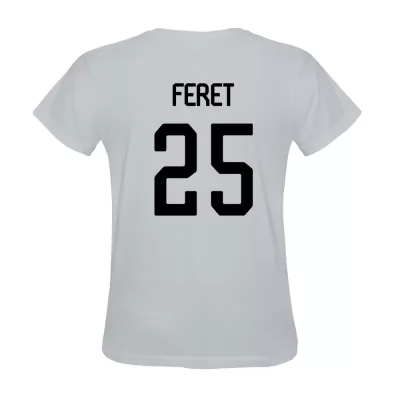 Férfi Julien Feret #25 Fehér Mez Póló Ing