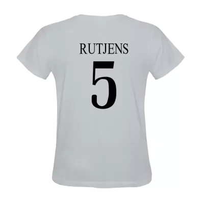 Férfi Christian Rutjens #5 Fehér Mez Póló Ing