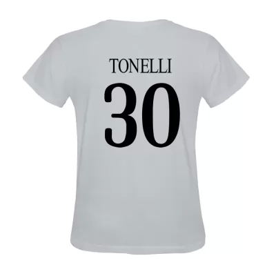 Férfi Simone Tonelli #30 Fehér Mez Póló Ing