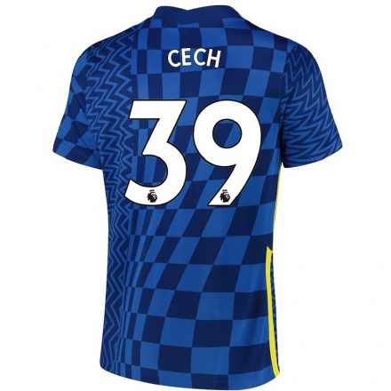 Női Labdarúgás Petr Cech #39 Sötétkék Hazai Jersey 2021/22 Mez Póló Ing