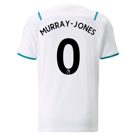 Női Labdarúgás George Murray-Jones #0 Fehér Idegenbeli Jersey 2021/22 Mez Póló Ing