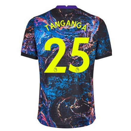 Női Labdarúgás Japhet Tanganga #25 Multicolor Idegenbeli Jersey 2021/22 Mez Póló Ing