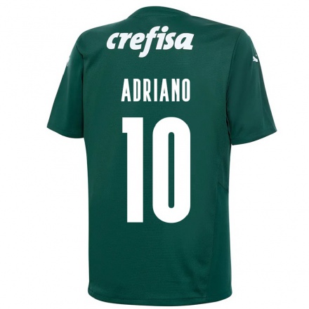 Női Labdarúgás Luiz Adriano #10 Sötétzöld Hazai Jersey 2021/22 Mez Póló Ing