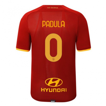 Női Labdarúgás Cristian Padula #0 Piros Hazai Jersey 2021/22 Mez Póló Ing