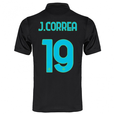 Női Labdarúgás Joaquin Correa #19 Fekete Számú Jersey 2021/22 Mez Póló Ing