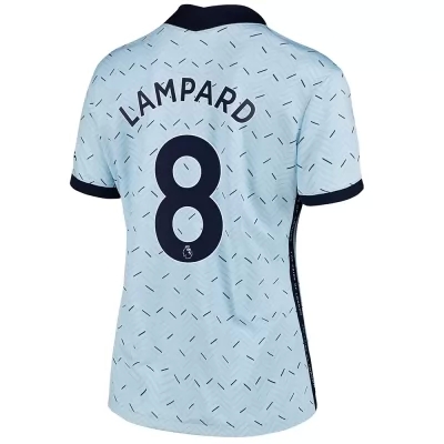 Női Labdarúgás Frank Lampard #8 Idegenbeli Világoskék Mez 2020/21 Póló Ing
