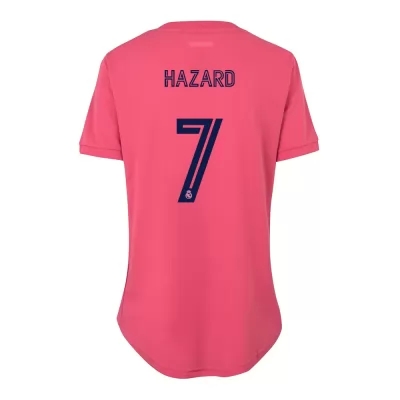 Női Labdarúgás Eden Hazard #7 Idegenbeli Rózsaszín Mez 2020/21 Póló Ing